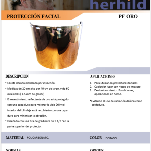 MICA PROTECTOR FACIAL PF-ORO - Image 2