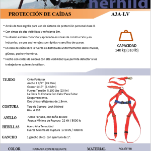 ARNES 3 ARGOLLAS CON LINEA VIDA INTEGRADA - Imagen 2